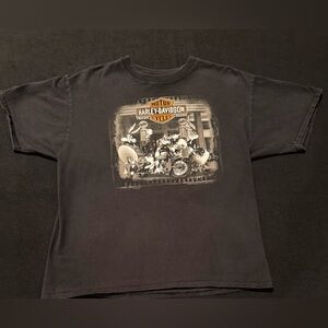 Harley-Davidson Looney Tunes GANG NYC New York City T-shirt Men’s Size Large